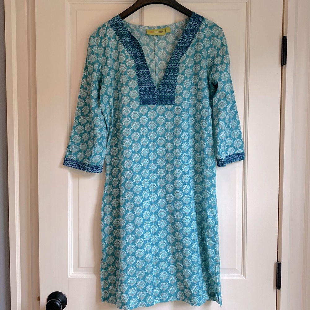 Cotton Tunic Dress from Nantucket - can dress up or down! M EUC no flaws